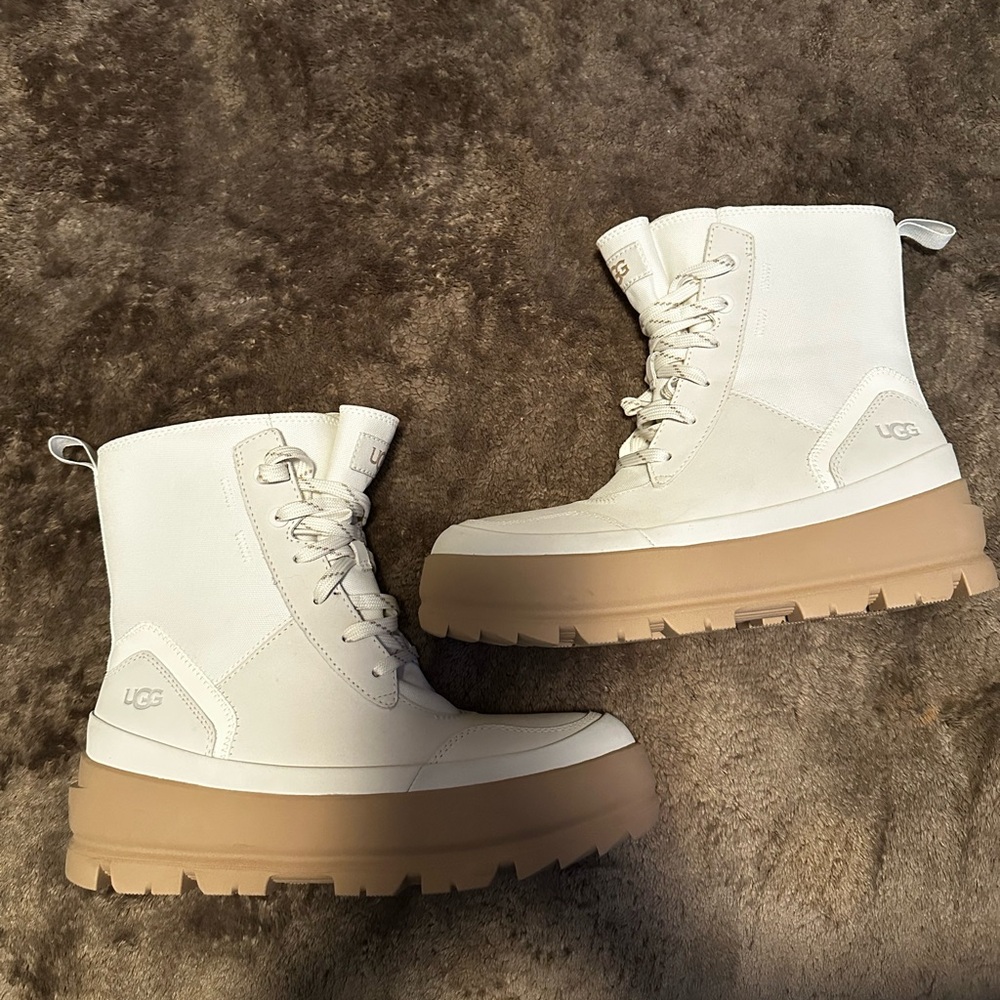 UGG boots cream and tan sole (new 7.5 women’s)